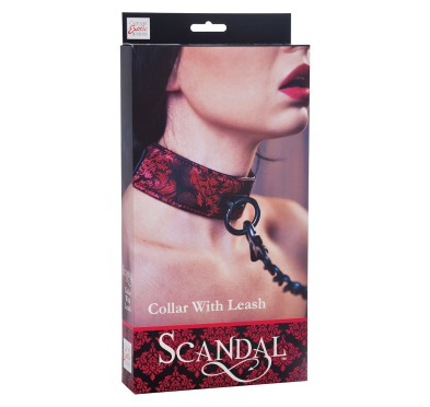 Wiązania-SCANDAL COLLAR WITH LEASH